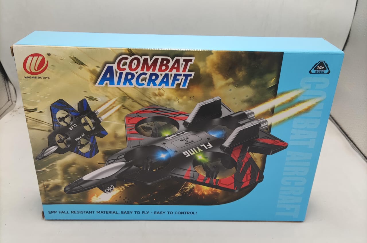 Fighter Super Remote Control Jet – 2.4GHz 4-Axis LED RC Aircraft for Kids