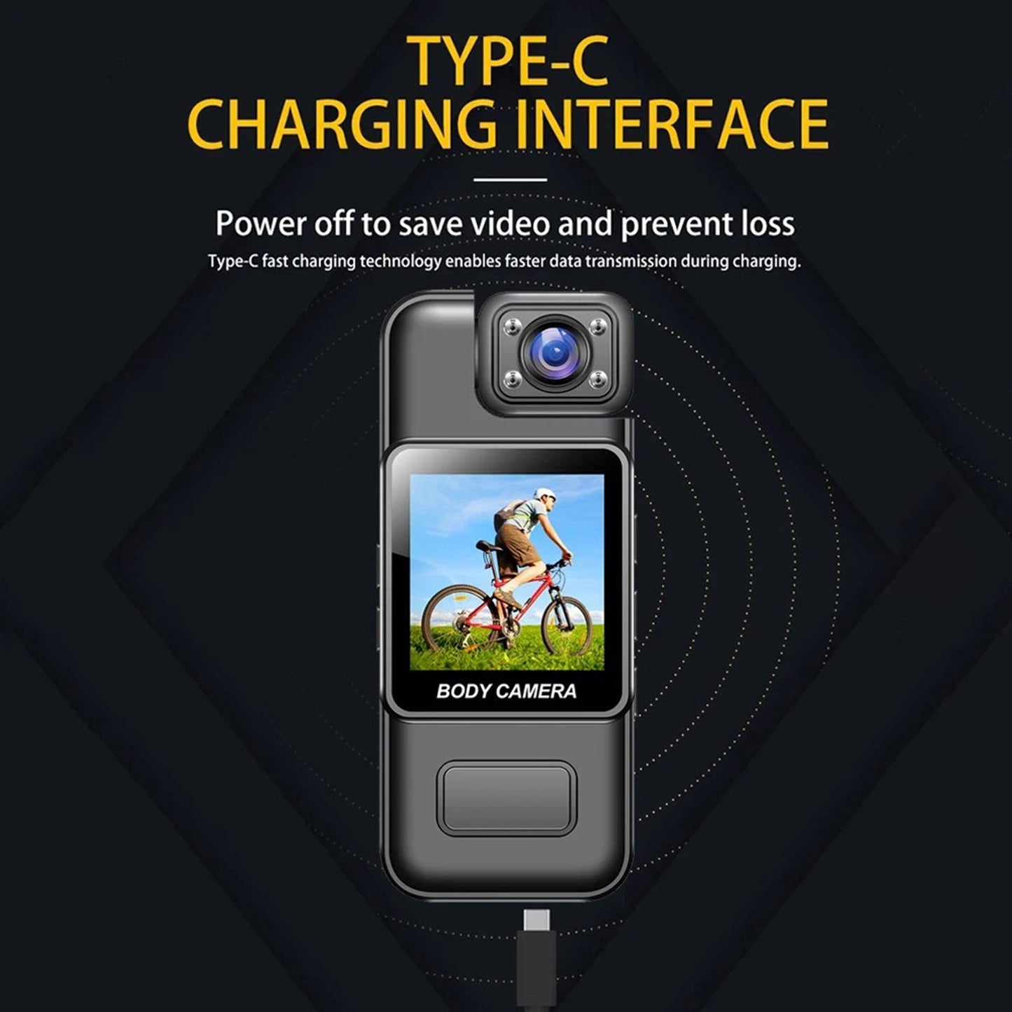 Portable Body Camera with Night Vision – FHD Wearable Mini Camera with Clip & Audio Recording