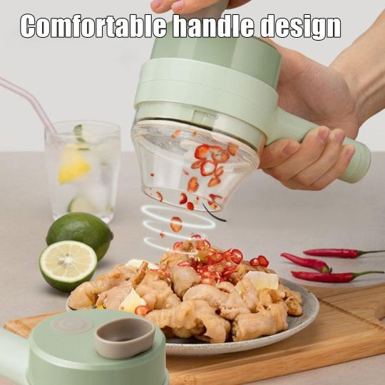 Mini Wireless Electric Food Chopper – USB Rechargeable One-Touch Kitchen Chopper