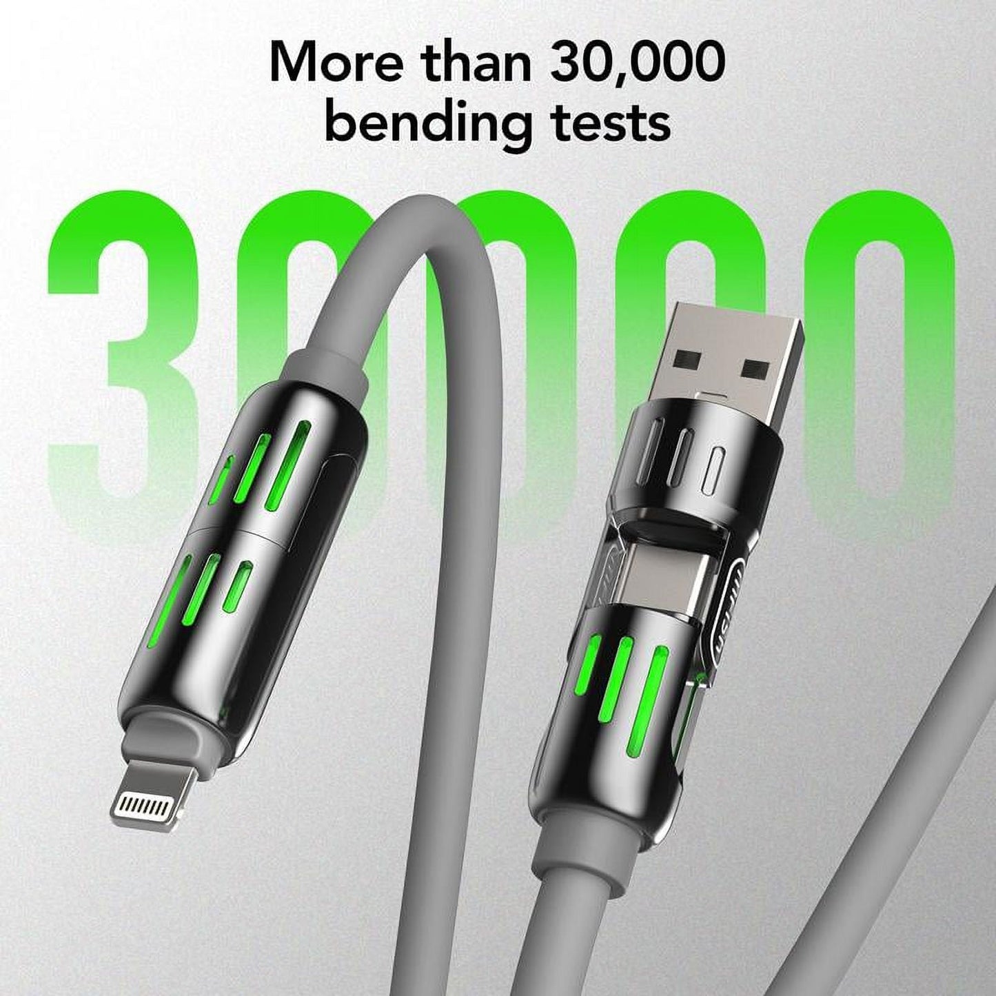 4-in-1 Multi USB Charging Cable – Fast Charging Universal Multi-Device Cable
