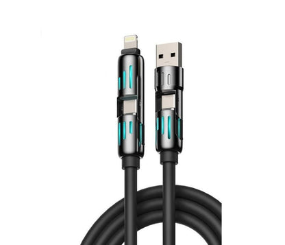 4-in-1 Multi USB Charging Cable – Fast Charging Universal Multi-Device Cable