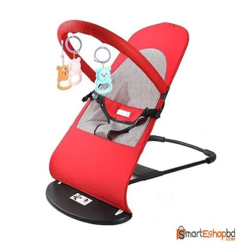 Foldable Baby Bouncer Chair with Toy Bar – Soft & Safe Jumping Seat for Infants