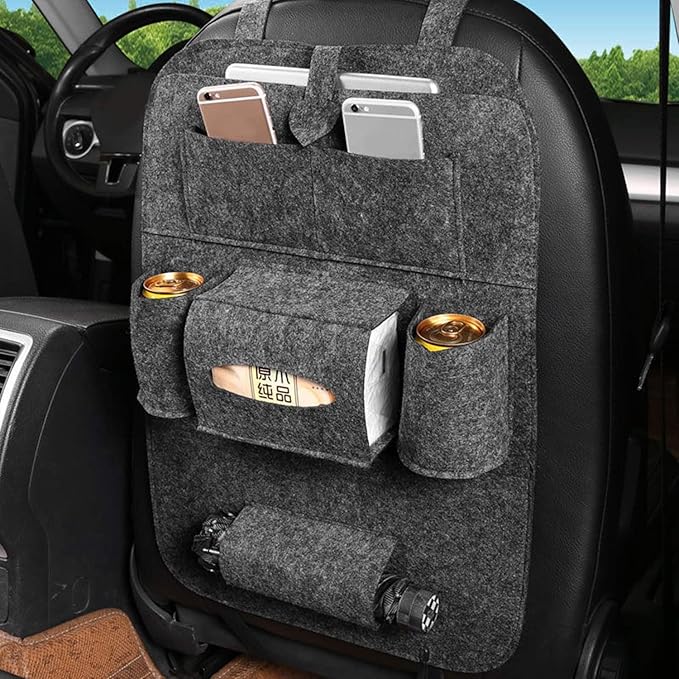 Car Seat Organizer with Tablet Holder – Multi-Pocket Backseat Storage Organizer