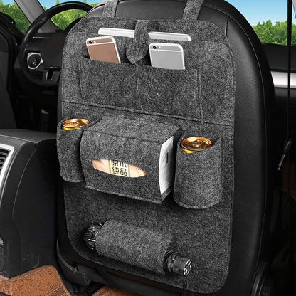 Car Seat Organizer with Tablet Holder – Multi-Pocket Backseat Storage Organizer