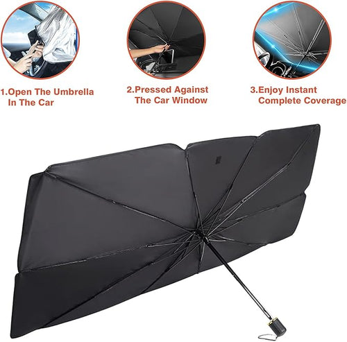 Car Windshield Sun Umbrella – Foldable UV Protection Car Sun Shade