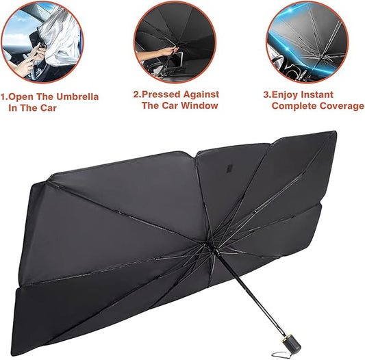 Car Windshield Sun Umbrella – Foldable UV Protection Car Sun Shade