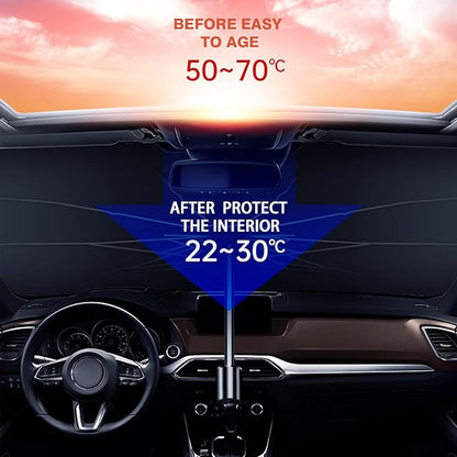 Car Windshield Sun Umbrella – Foldable UV Protection Car Sun Shade