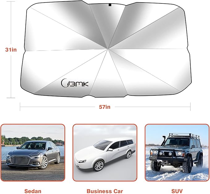 Car Windshield Sun Umbrella – Foldable UV Protection Car Sun Shade