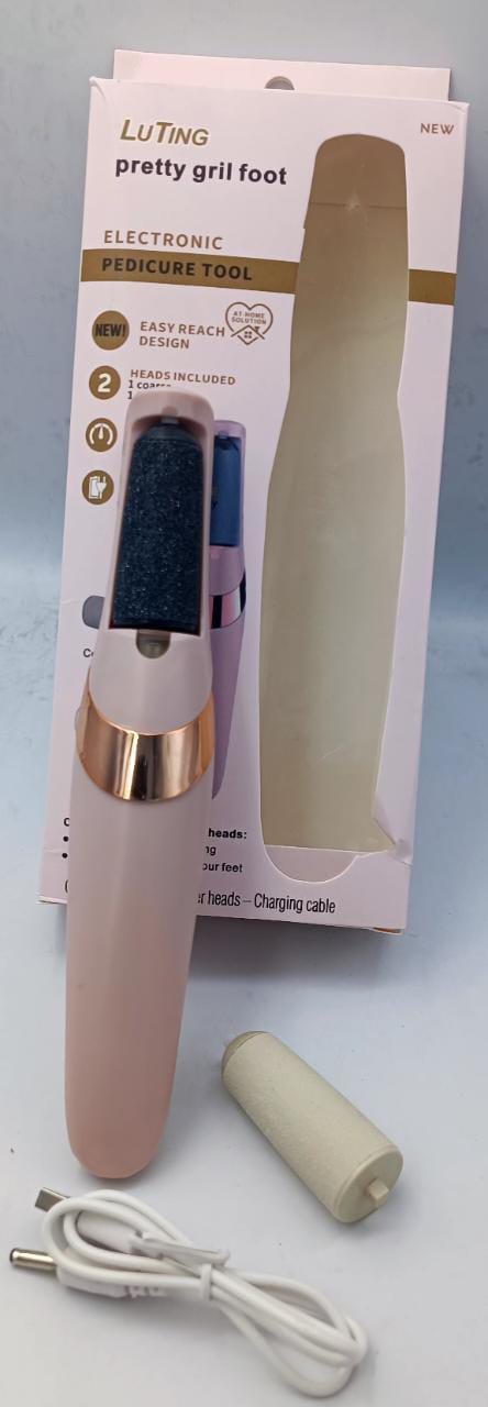 Electric Pedicure Foot File – Rechargeable Callus Remover for Smooth & Soft Feet