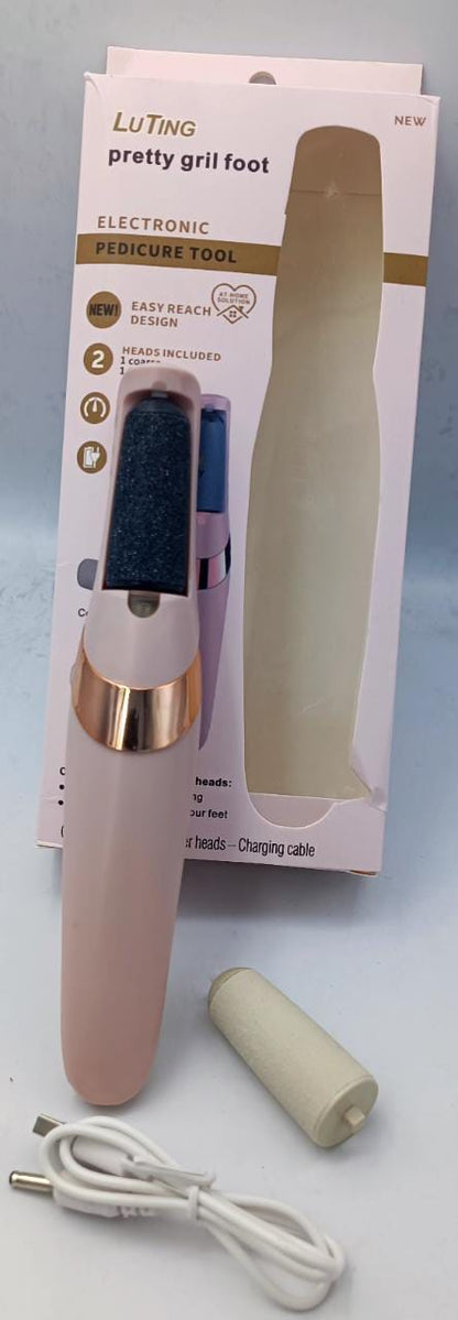 Electric Pedicure Foot File – Rechargeable Callus Remover for Smooth & Soft Feet