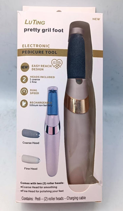 Electric Pedicure Foot File – Rechargeable Callus Remover for Smooth & Soft Feet