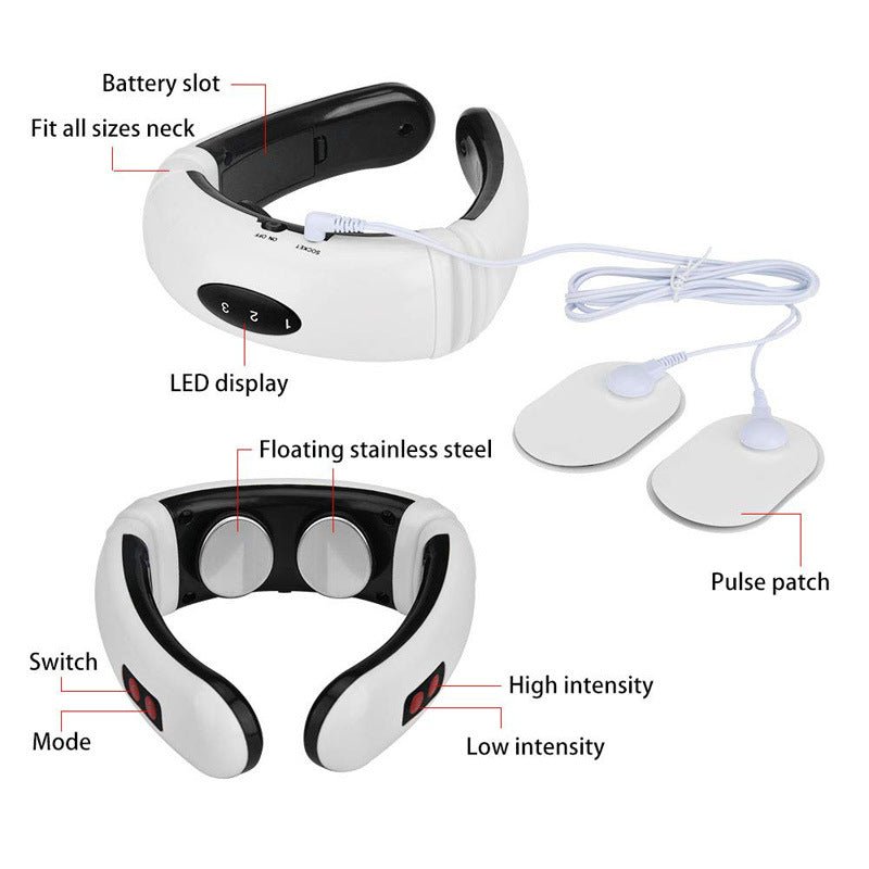 💆 Electric Neck Massager with Far Infrared Heat – Smart Pain Relief & Relaxation Tool