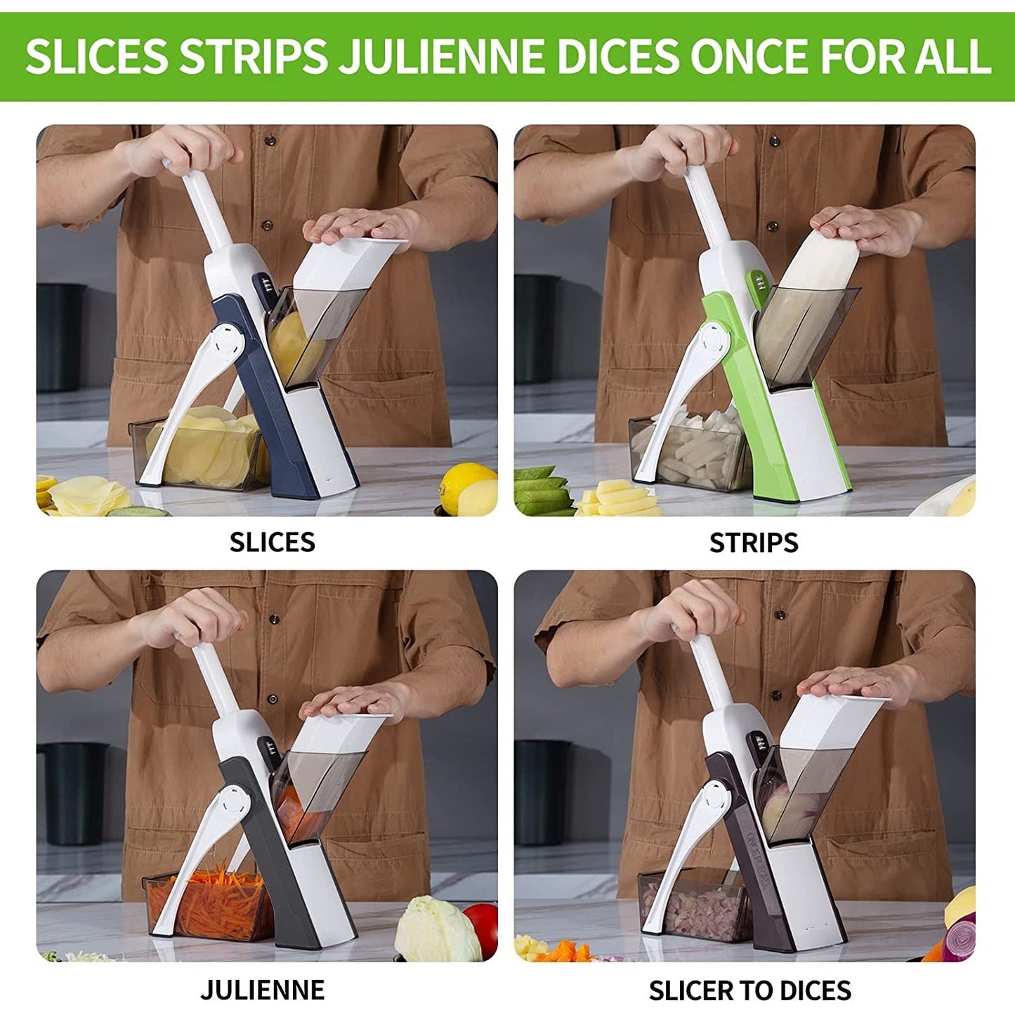 4-in-1 Manual Vegetable Cutter