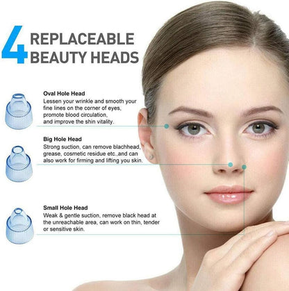 Blackhead Remover Pore Vacuum – USB Rechargeable Facial Deep Cleaning Device