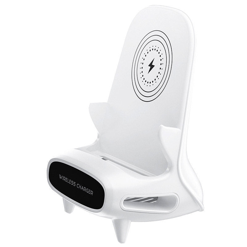Portable Mini Chair Wireless Charger & Phone Holder – 10W Fast Charging Desk Stand