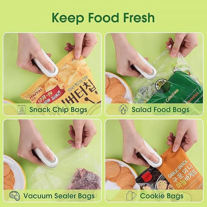 Portable Mini Bag Sealing Machine – USB Rechargeable Food Heat Sealer