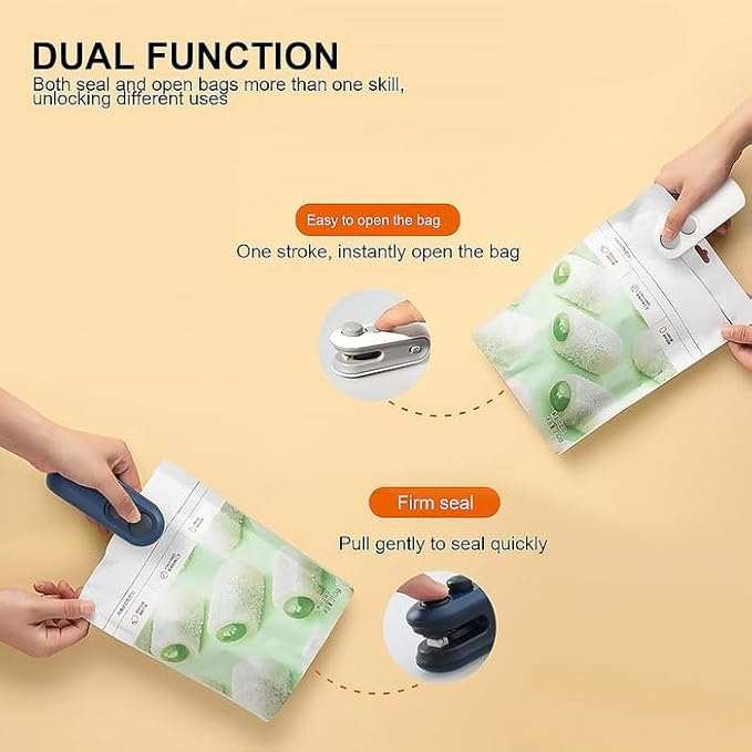 Portable Mini Bag Sealing Machine – USB Rechargeable Food Heat Sealer
