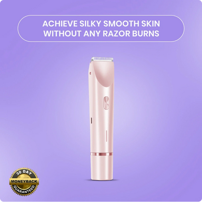 Double Head Electric Shaver for Women – Waterproof Wet & Dry Portable Hair Removal Trimmer