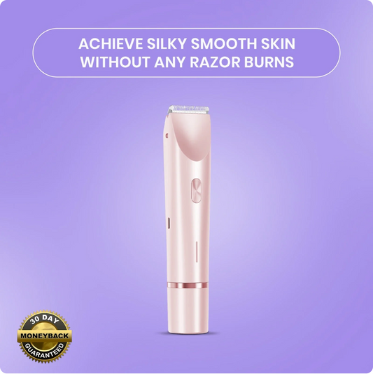 Double Head Electric Shaver for Women – Waterproof Wet & Dry Portable Hair Removal Trimmer