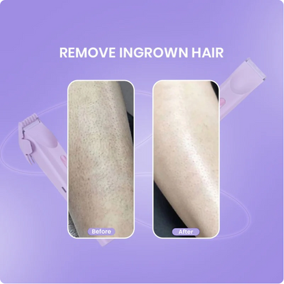 Double Head Electric Shaver for Women – Waterproof Wet & Dry Portable Hair Removal Trimmer