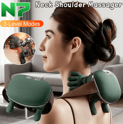 Shoulder & Neck Massager – Portable Kneading Relaxation Massager for Neck & Upper Back