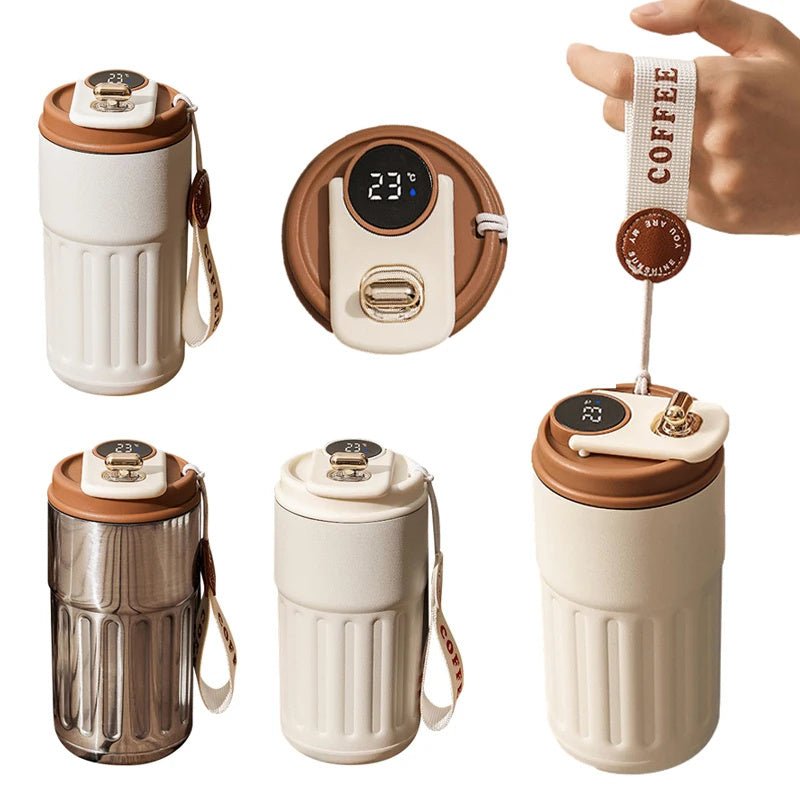 🌡️ Smart Digital Thermal Bottle – LED Temperature Display Vacuum Flask (450ml)