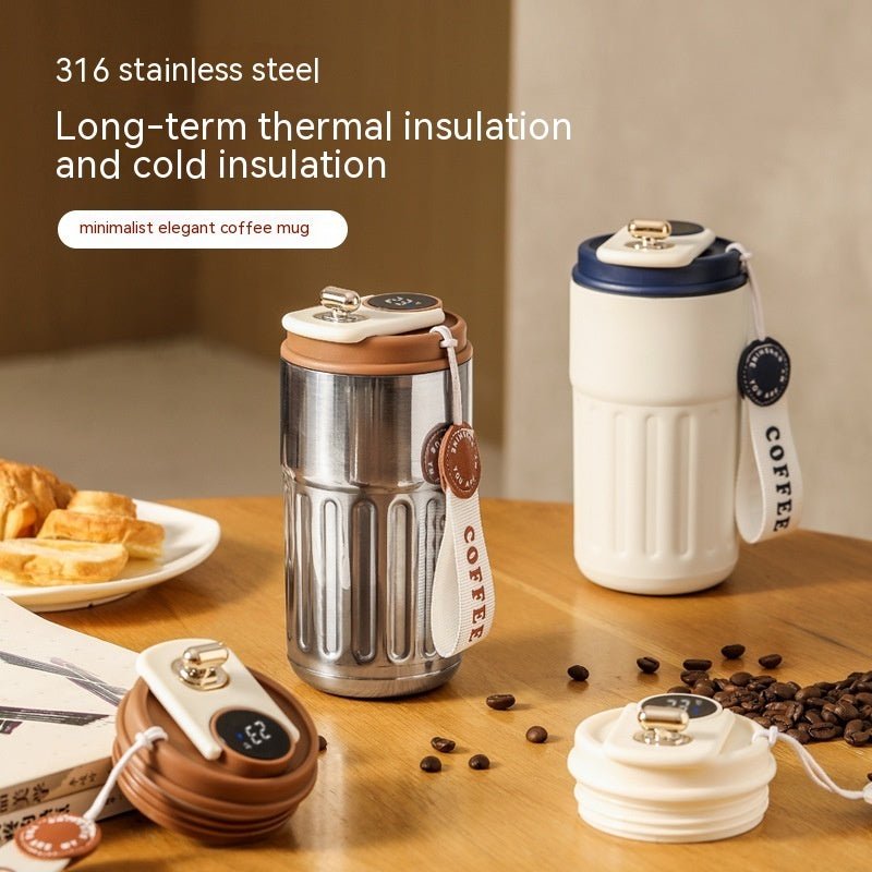 🌡️ Smart Digital Thermal Bottle – LED Temperature Display Vacuum Flask (450ml)