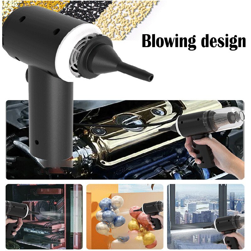 Smart Handheld Vacuum & Blower – Portable Multi-Surface Cleaner for Home & Car