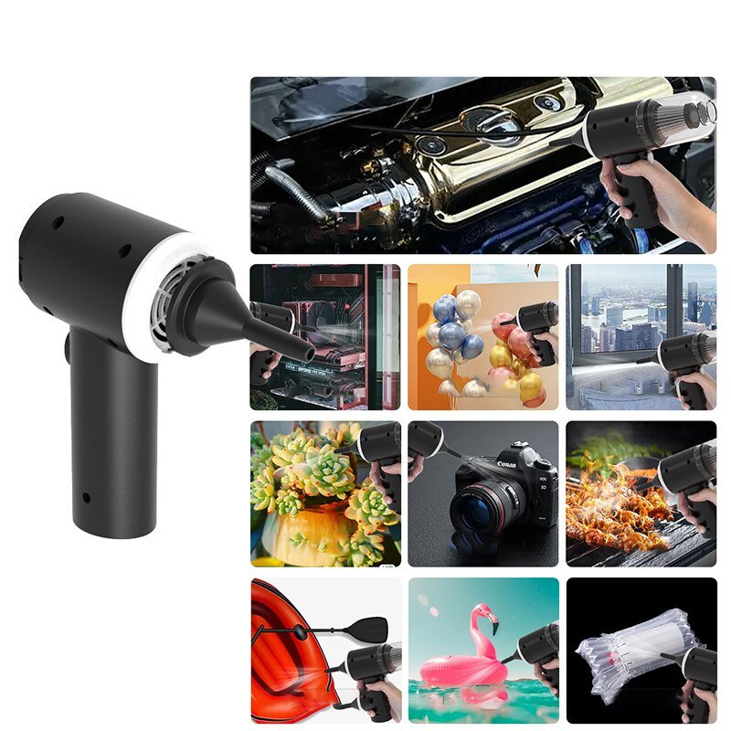 Smart Handheld Vacuum & Blower – Portable Multi-Surface Cleaner for Home & Car