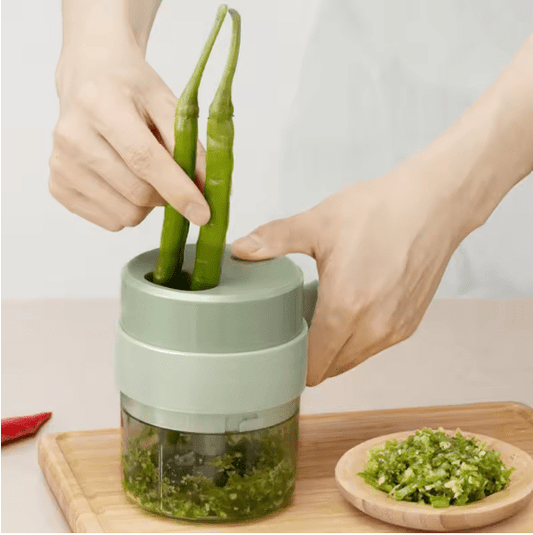 Mini Wireless Electric Food Chopper – USB Rechargeable One-Touch Kitchen Chopper