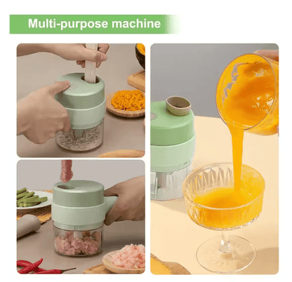 Mini Wireless Electric Food Chopper – USB Rechargeable One-Touch Kitchen Chopper